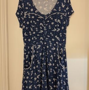 Nautical Skate Dress (Hot Topic)